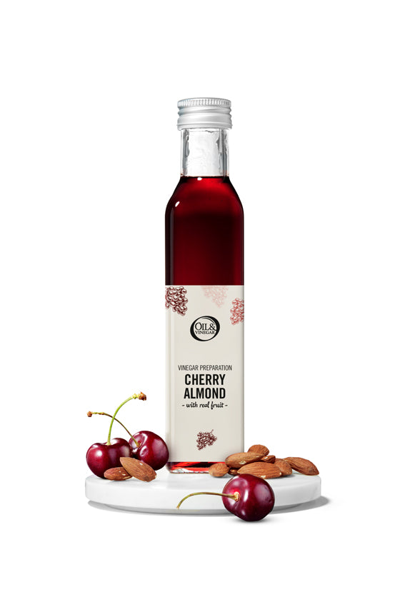 Cherry-almond vinegar