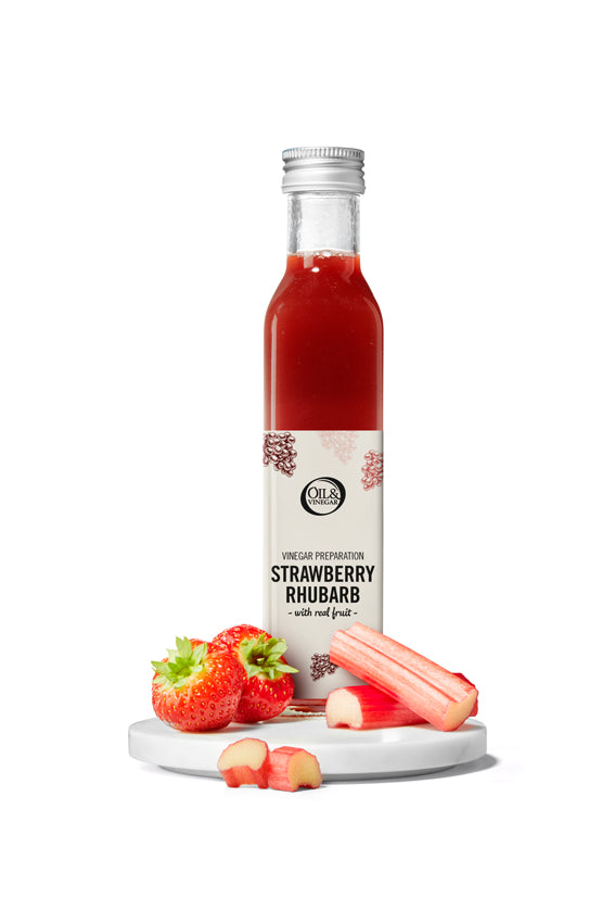 Strawberry-rhubarb vinegar