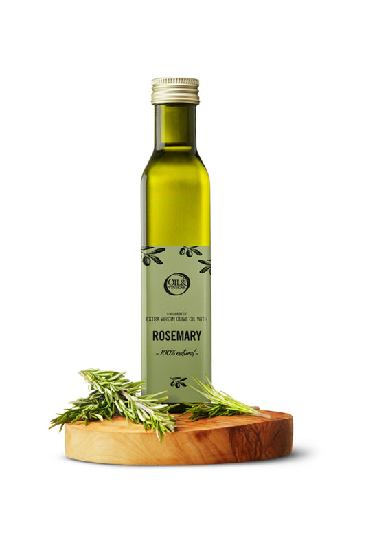 Extra virgin olive oil with rosemary